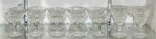 (lot of 14) Waterford cut crystal stemware group,