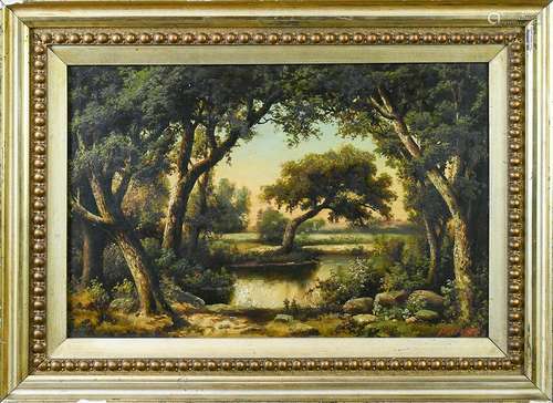 Painting, Forest Pond