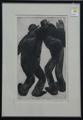 Print, Two Figures