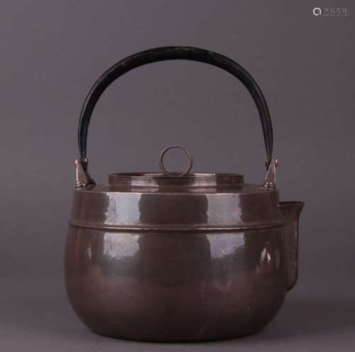 A Japanese Silver Tea Pot