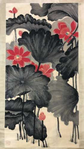 Painting By Zhang Da Qian With Artists Mark