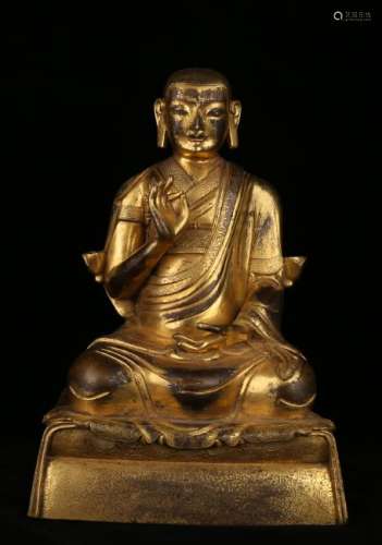 Gilt Bronze Figure Of  Buddha
