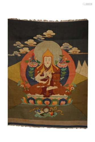 Embroidered Kesi Silk Of Lama With Mark