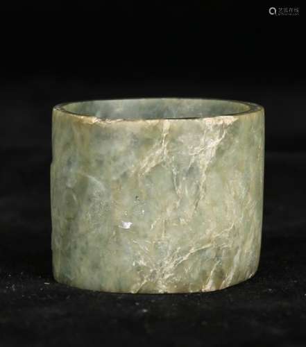 Carved Jade Archers Ring