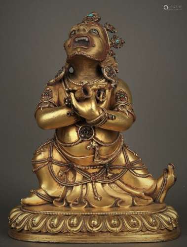 Gilt Bronze Figure  Of Vajradhara