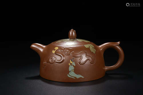 ZISHA TEAPOT WITH STORY PAINTING