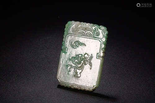 JADEITE TONGZI PENDANT