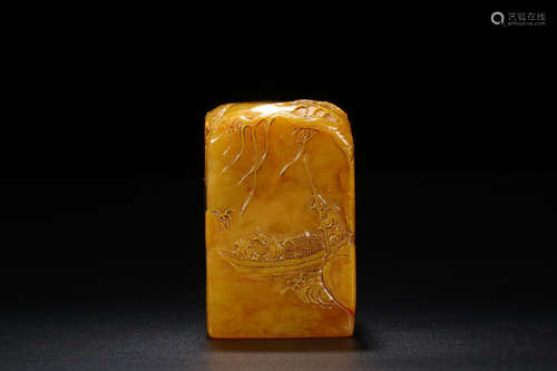 TIANHUANG SEAL WITH SROTY CARVING