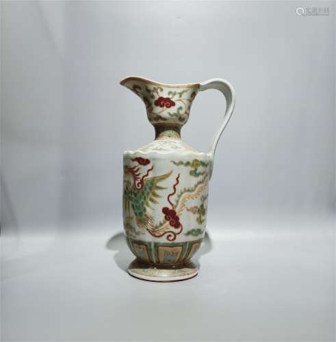 A Chinese Wu-Cai Porcelain Water Pot