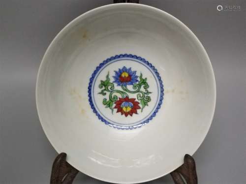 A Chinese Dou-Cai Porcelain Bowl