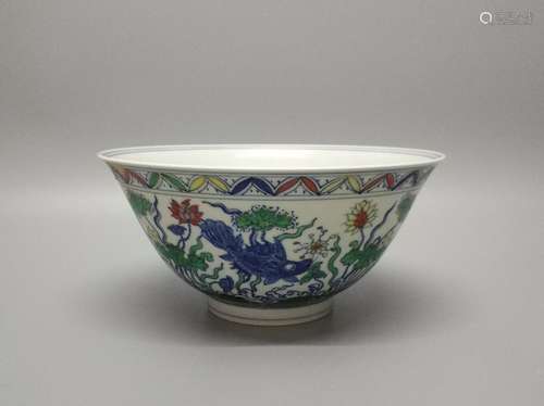 A Chinese Dou-Cai Porcelain Bowl