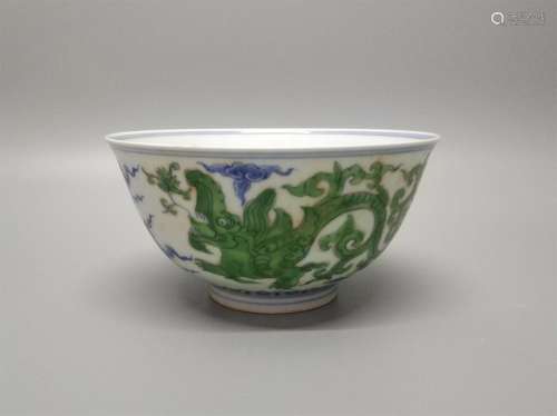 A Chinese Dou-Cai Porcelain Bowl