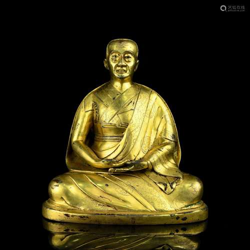 A Chinese Gilt Bronze Buddha