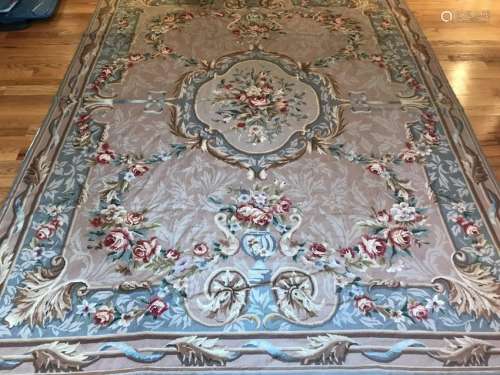 French Aubusson Style Needlepoint Tapestry Carpet