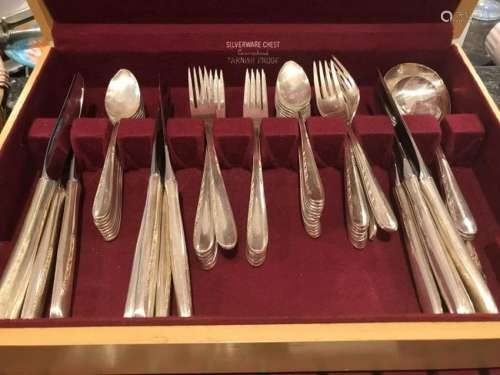 Vintage Boxed Set of Silver Plated Flatware