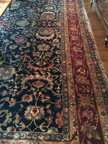 Large Oriental Khorassan Style Carpet / Rug