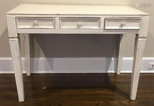 Shabby Chic White Washed Desk / Dressing Table