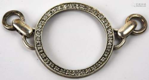 Sterling & Diamond Necklace or Bracelet Pendant