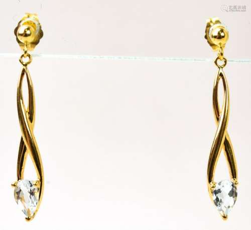 Pair 14kt Yellow Gold Earrings