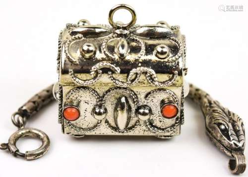 Vintage Charms / Treasure Chest & Snake
