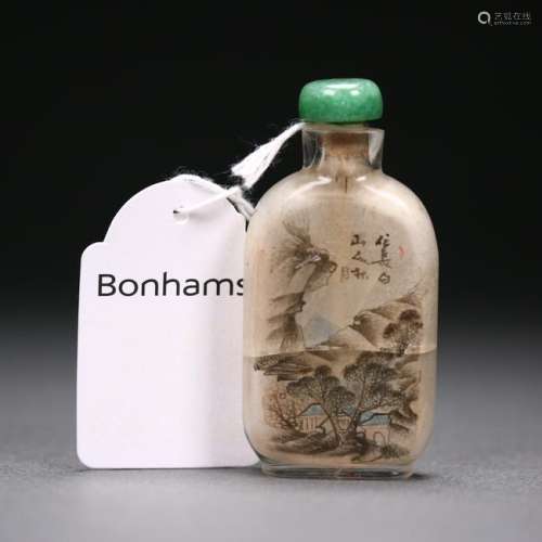 Bonhams Sale, A Chinese Reverse-Painted Snuff Bottle