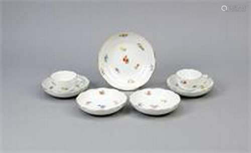 Meissen mixed lot, 7 parts, after 1950, 1st quality,