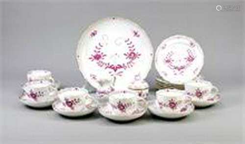 Coffee service for 6 persons, 21 pcs., Meissen, after