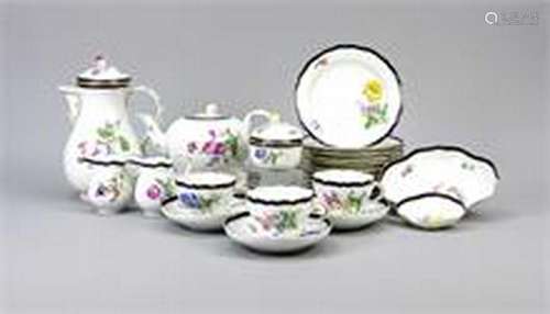 Coffee and tea service for 12 persons, approx. 44 pcs.,