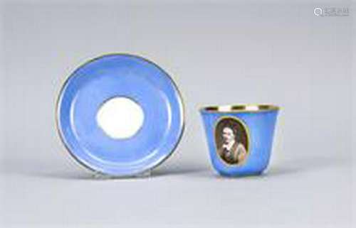 Cup with saucer, w. Bohemia, 19th c., Photo of a