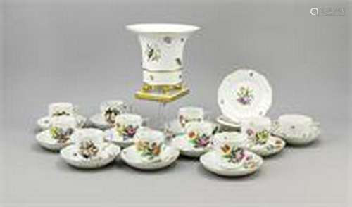 Coffee Service, 28 pcs., Herend, after 1967, Ozier