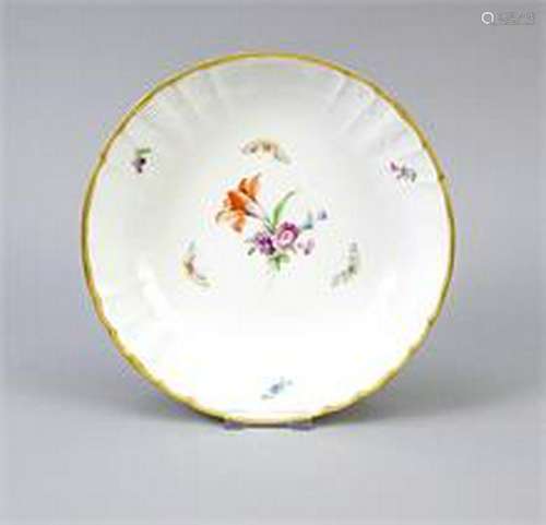 Round bowl, KPM Berlin, brand 1992-2000, first quality,