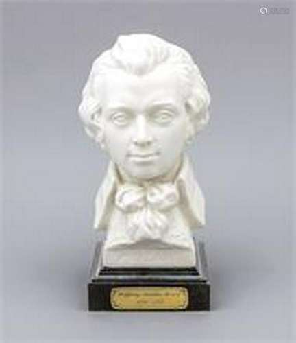 Bust Mozart, Goebel, Oeslau, 2nd half of the 20th