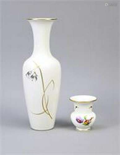 Two vases, KPM Berlin, Vase Asia, 1950s, 1st quality,