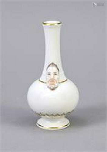 Small vase, KPM Berlin, stamp 1962-1992, 1st quality,