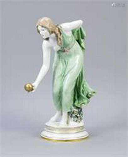 Ballplayer, Meissen, mark after 1934, 2nd quality,