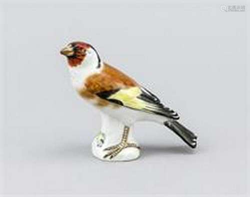 Goldfinch, Meissen, after 1973, 1st quality, designed