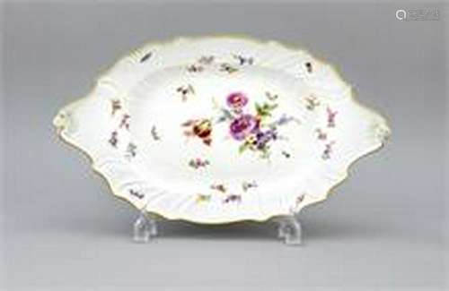 Roast plate with handles, Meissen, mark 1850-1924,