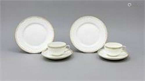 Two place settings, 6 pcs., KPM Berlin, mark before