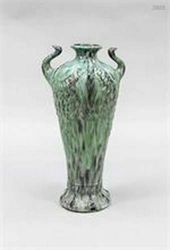 Ceramic vase, 20th cent., Baluster Body with three