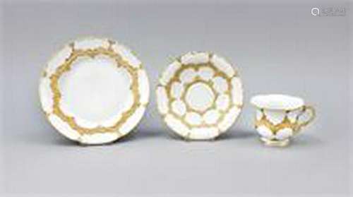 Coffee pomp set, 3 pcs., Meissen, after 1950, 1st