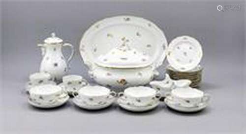 Service, 28 pcs., Meissen, after 1950, 1st and 2nd