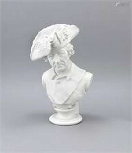 Bust of Frederick the Great, Alter Fritz, KPM Berlin,