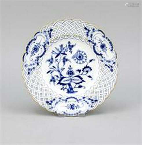 Open-worked plate, Meissen, mark about 1870, 1st