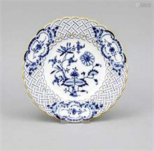 Open-worked plate, Meissen, mark about 1870, 1st