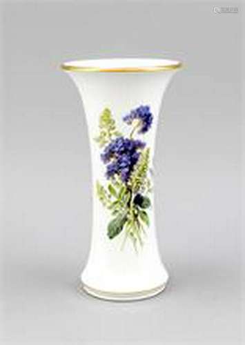 Vase, Meissen, mark 1924-34, 1st quality, polychrome