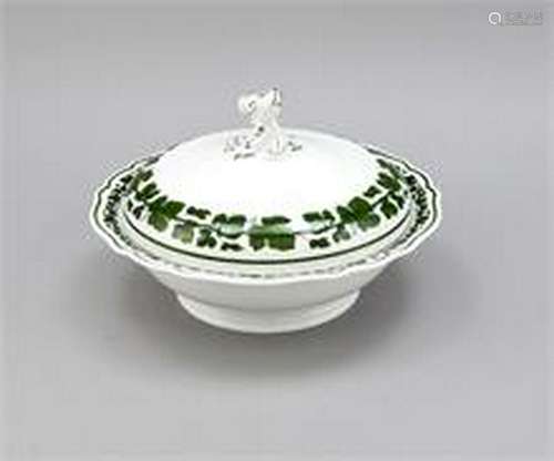 Round covered bowl, Meissen, mark 1972-80, 2nd ch.,