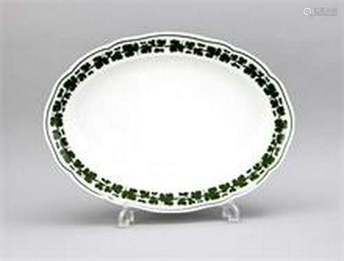 Large oval serving platter, Meissen, mark 1972-80, 1st