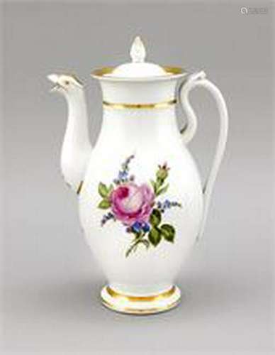 Large Biedermeier coffee pot, Thuringia, 19th century,