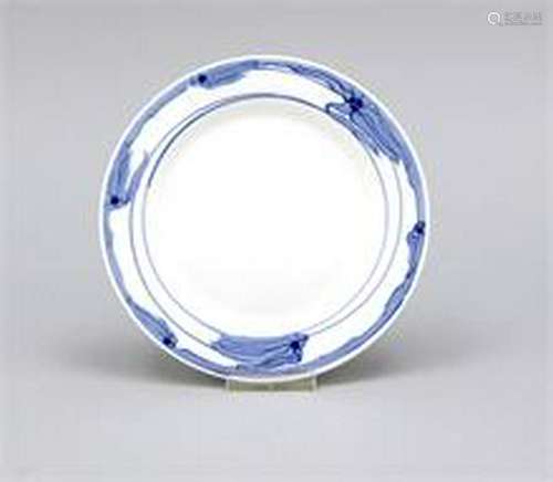 Art Nouveau plate, Meissen, mark 1850-1924, 2nd ch.,