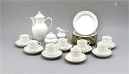 Coffee service for 8 pers., 27 pcs., KPM Berlin, marks